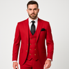 Rossi Man Max Slim Fit Formal Suit – 3-Piece Set in Bold Solid Red | RM1191 5   - from alligatorwarehouse.com