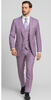 Rossi Man MAX RM1378 Slim Fit 3-Piece Suit – Sophisticated Solid Lavender Suit for Men 4   - from alligatorwarehouse.com