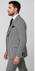 Rossi Man MAX RM1710 Slim Fit 3-Piece Suit – Modern Black and White Suit for Men 3   - from alligatorwarehouse.com