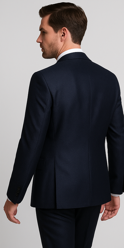 Rossi Man MAX RM1711 Slim Fit 3-Piece Suit – Stylish Navy Formalwear for Men 3   - from alligatorwarehouse.com