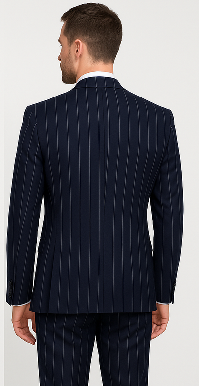 Rossi Man MAX RM1725 Slim Fit 3-Piece Suit – Modern & Stylish Navy Suit for Men 3   - from alligatorwarehouse.com