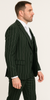 Rossi Man MAX RM1727 Slim Fit 3-Piece Suit – Stylish Tailored Green Pinstripe Suit for Men 2   - from alligatorwarehouse.com