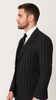 Rossi Man Max RM1728 – Slim Fit 3-Piece Men’s Suit in Black Stripe 4   - from alligatorwarehouse.com