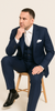 Rossi Man MAX RM1783 Slim Fit 3-Piece Suit – Modern Solid Blue Suit for Men 4   - from alligatorwarehouse.com