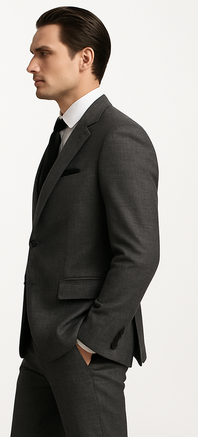 Rossi Man MAX RM1784 Slim Fit 3-Piece Suit – Stylish Grey Formal Suit for Men 2   - from alligatorwarehouse.com