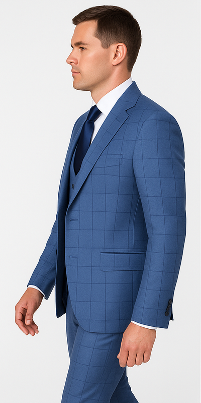 Rossi Man MAX RM1785 Slim Fit 3-Piece Suit – Stylish Formalwear for Men 4   - from alligatorwarehouse.com
