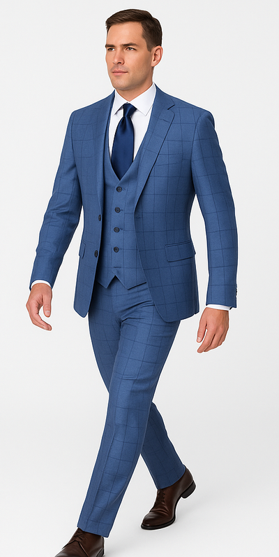 Rossi Man MAX RM1785 Slim Fit 3-Piece Suit – Stylish Formalwear for Men 3   - from alligatorwarehouse.com