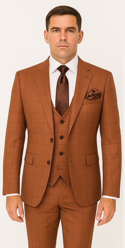 Rossi Man MAX RM1786 Slim Fit 3-Piece Suit – A Modern and Elegant Suit for Men 5   - from alligatorwarehouse.com