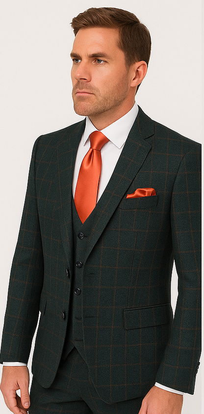 Rossi Man MAX RM1788 Slim Fit 3-Piece Suit – Stylish Formalwear for Men