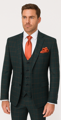 Rossi Man MAX RM1788 Slim Fit 3-Piece Suit – Stylish Formalwear for Men