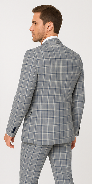 Rossi Man MAX RM1820 Slim Fit 3-Piece Suit – Modern Formal Suit for Men