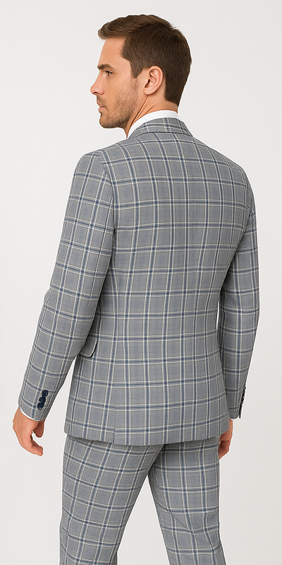 Rossi Man MAX RM1820 Slim Fit 3-Piece Suit – Modern Formal Suit for Men 2   - from alligatorwarehouse.com