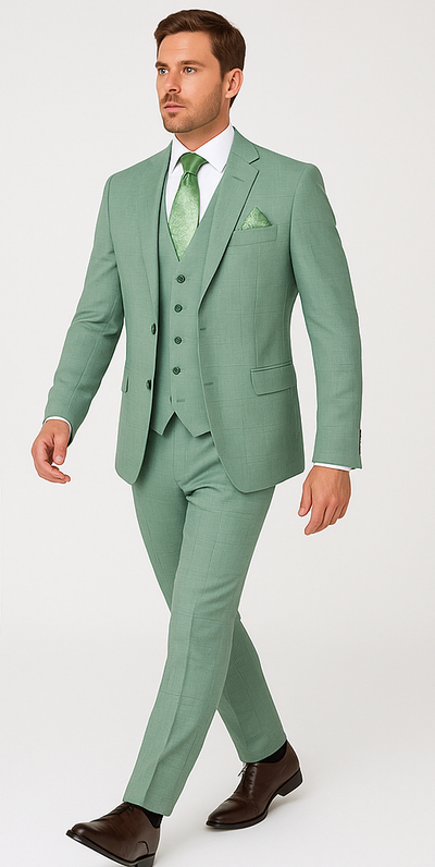 Rossi Man MAX RM1821 Slim Fit 3-Piece Suit – Contemporary Men’s Formalwear 2   - from alligatorwarehouse.com