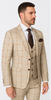 Rossi Man MAX RM1824 Slim Fit 3-Piece Light Brown Suit – Elegant Formalwear for Men 3   - from alligatorwarehouse.com