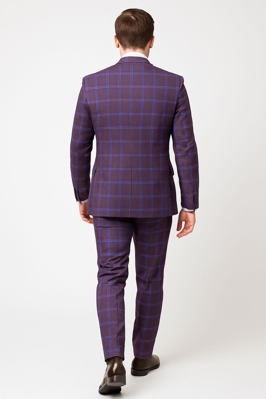 Rossi Man MAX RM1834 Slim Fit 3-Piece Suit – Elegant Purple Formalwear for Men 4   - from alligatorwarehouse.com