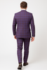 Rossi Man MAX RM1834 Slim Fit 3-Piece Suit – Elegant Purple Formalwear for Men 4   - from alligatorwarehouse.com
