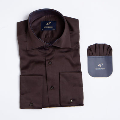 ROSSI MAN SHIRT RS1-BROWN 1   - from alligatorwarehouse.com