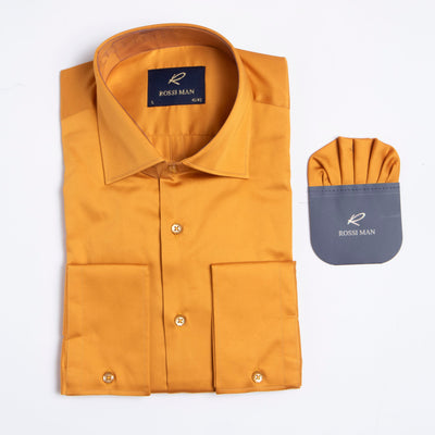 Rossi Man RS1 Gold Dress Shirt for Men 1   - from alligatorwarehouse.com