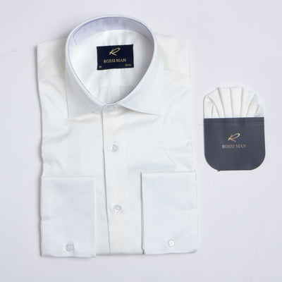 ROSSI MAN SHIRT RS1-IVORY 1   - from alligatorwarehouse.com