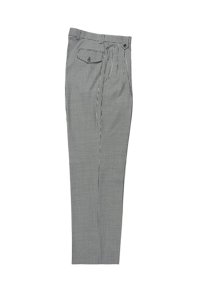 Black and White Check Wide Leg Wool Dress Pant 2586/2576 by Tiglio Luxe RS5224/1 1   - from alligatorwarehouse.com