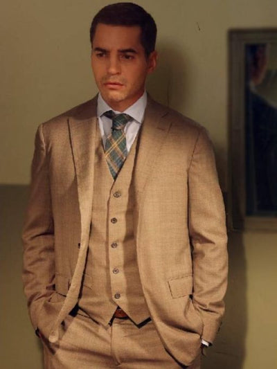 Will Trent S2 Ramón Rodríguez Brown Suit 1   - from alligatorwarehouse.com