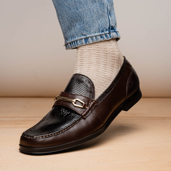 Marco Di Milano Ravello Brown Leather Dress Shoe