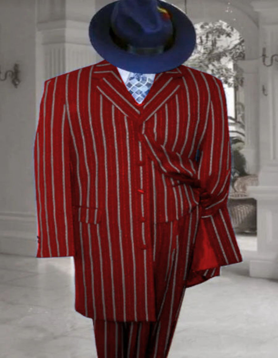 Red  - 1920s Suit - Gangster Long Suit 1   - from alligatorwarehouse.com
