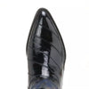 J Toe Cowboy Boots - J Toe Western Boots - Los Altos Navy Eel Skin J-Toe 5   - from alligatorwarehouse.com