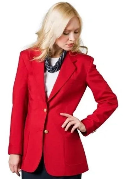 Executive Apparel Ultralux Women's Red Blazer Jacket 1   - from alligatorwarehouse.com