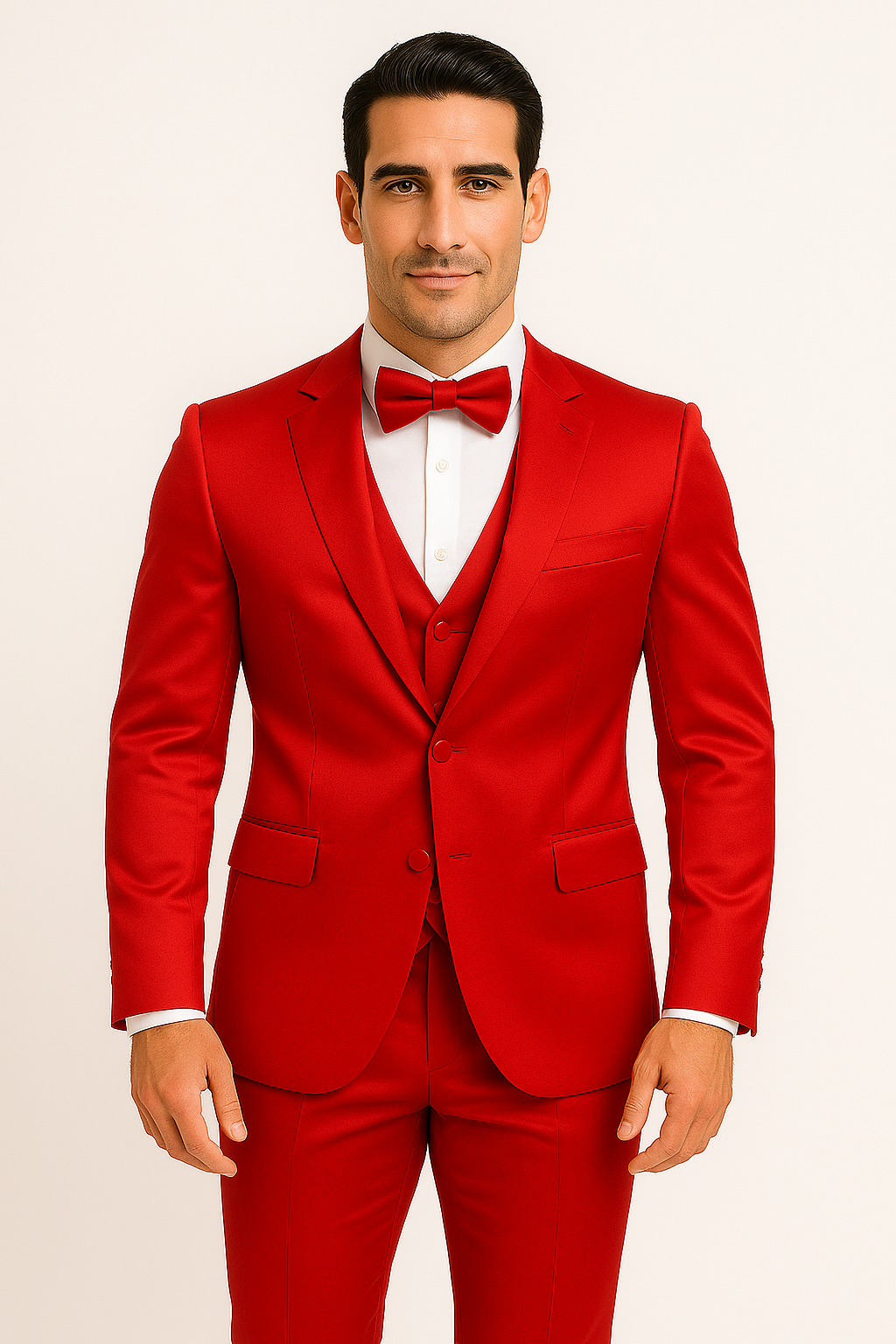 Elite-Red-satin-suit-wedding-prom