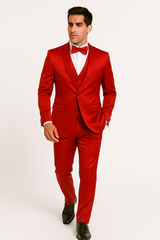 Elite-Red-satin-suit-wedding-prom