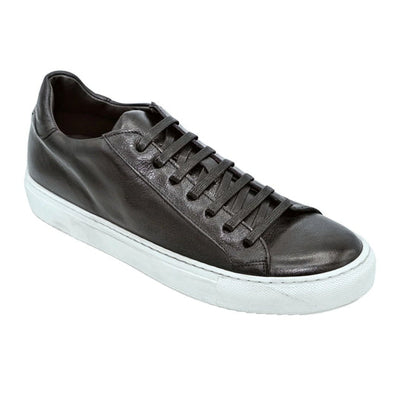 Men's Belvedere Ricardo Nappa Leather Dress Sneaker in Black 1 MEN RICARDO BLACK-M-08  - from alligatorwarehouse.com