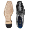 Men's Belvedere Roger Ostrich Quill Dress Boot in Black 3 MEN R55 BLACK-M-09  - from alligatorwarehouse.com