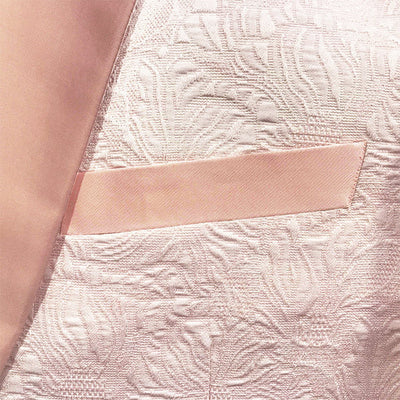 Rose Gold Pink Slim Fit Tuxedo 4 Piece with Satin Shawl Collar Beveled Designed Vest 2 SO4M297SK-02-44R  - from alligatorwarehouse.com