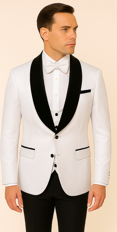 Rossi Man RM1444 – Slim Fit Smoking Style 3-Piece Formal Tuxedo for Men 2   - from alligatorwarehouse.com