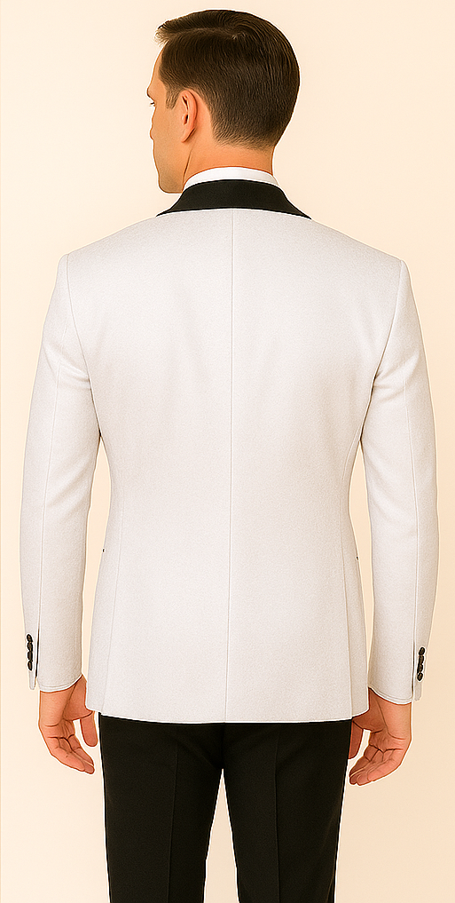 Rossi Man RM1444 – Slim Fit Smoking Style 3-Piece Formal Tuxedo for Men