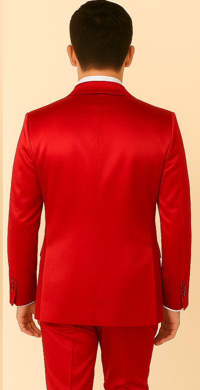 Rossi Man LEO RM1621 – Red Slim Fit 3-Piece Designer Suit for Men 2   - from alligatorwarehouse.com