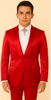 Rossi Man LEO RM1621 – Red Slim Fit 3-Piece Designer Suit for Men 5   - from alligatorwarehouse.com
