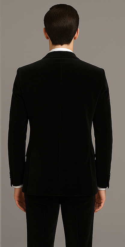Rossi Man Leo RM1905 – Elegant Black Designer Suit for Men | Formal