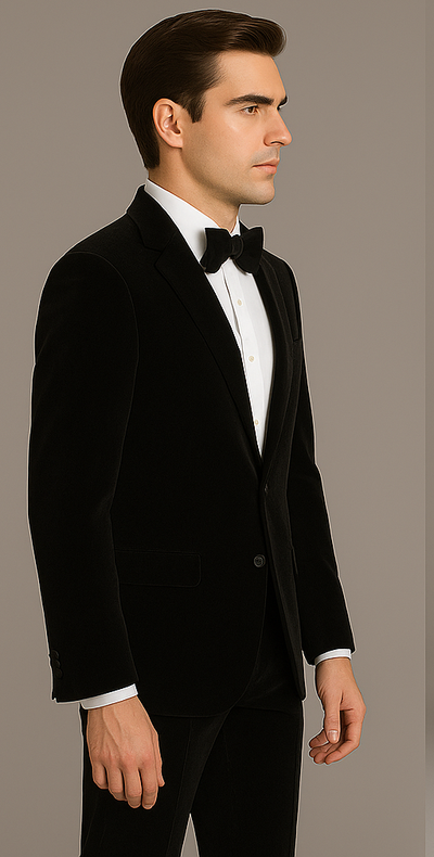 Rossi Man Leo RM1905 – Elegant Black Designer Suit for Men | Formal 3   - from alligatorwarehouse.com