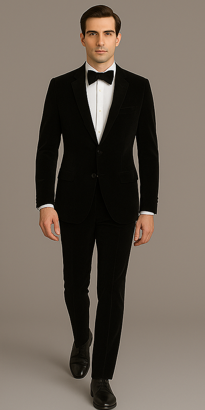 Rossi Man Leo RM1905 – Elegant Black Designer Suit for Men | Formal 4   - from alligatorwarehouse.com