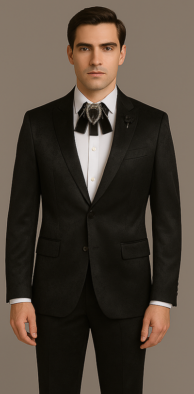 Rossi Man Leo RM1907 – Men's Modern Slim Fit 2-Piece Suit | Stylish Formal 5   - from alligatorwarehouse.com