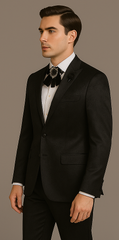 Rossi Man Leo RM1907 – Men's Modern Slim Fit 2-Piece Suit | Stylish Formal