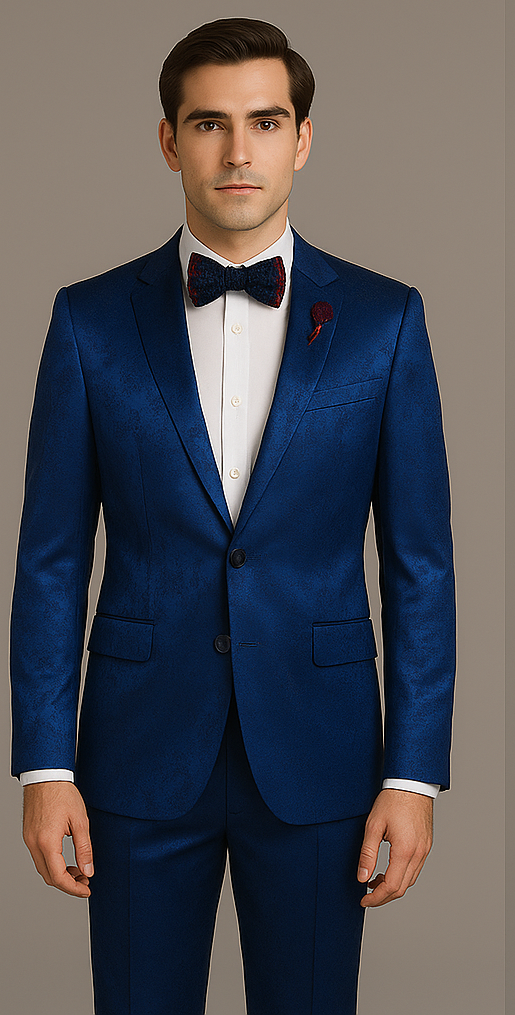 Rossi Man Leo Suit RM1906 – Modern Slim Fit 2-Piece Suit for Men | Stylish Formal Wear 5   - from alligatorwarehouse.com
