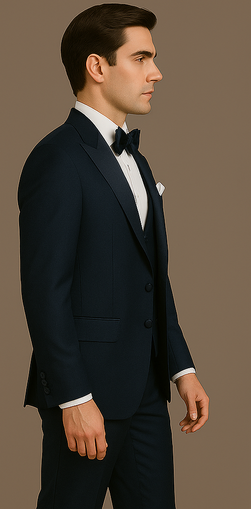 Rossi Man Leo Tuxedo RM1102 – Modern 3-Piece Formal Suit for Men | Stylish Tuxedo Set