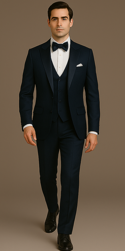 Rossi Man Leo Tuxedo RM1102 – Modern 3-Piece Formal Suit for Men | Stylish Tuxedo Set 4   - from alligatorwarehouse.com