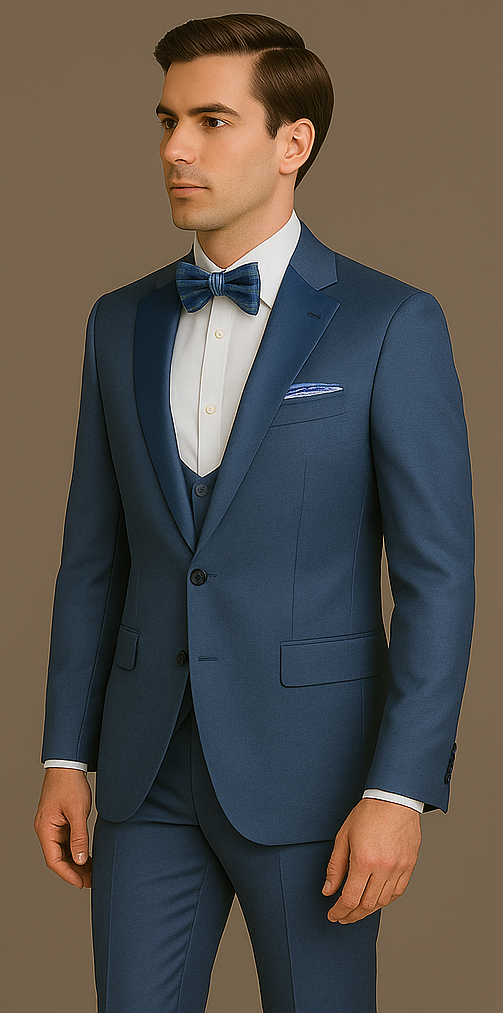 Rossi Man Leo Tuxedo RM1387 – Elegant Slim Fit Formal Wear for Men | Stylish Tuxedo Suit