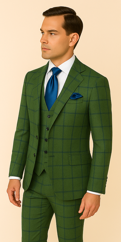 Rossi Man Max RM1841 – Men's Slim Fit 3-Piece Suit for Men 3   - from alligatorwarehouse.com