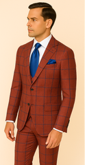 Rossi Man Max RM1842 – Slim Fit 3-Piece Formal Suit for Men