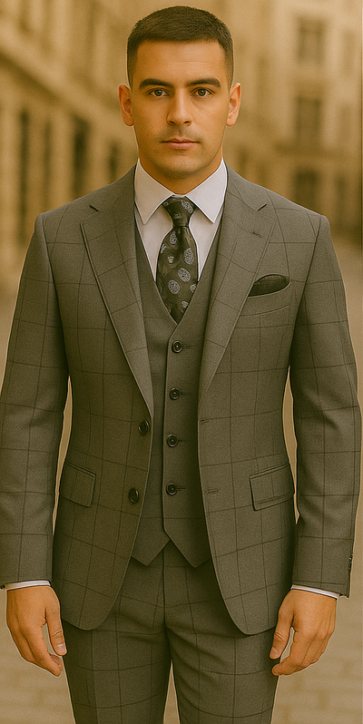 Rossi Man Men's Dress Suit – Classic Rossiman Formalwear for Timeless Style 1 SKU#51205  - from alligatorwarehouse.com